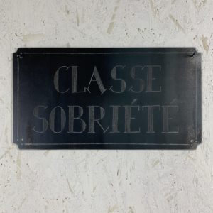 Classe Sobriété gravure