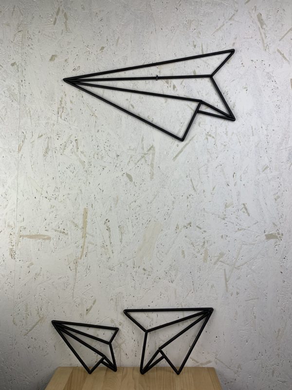 sculptures planes origami avions