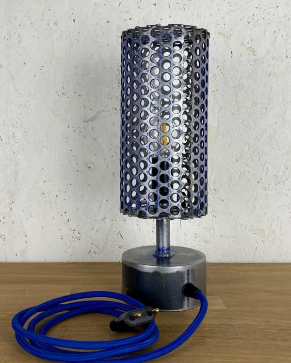 Gala N°5 lampe tactile metal cable bleu