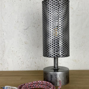 Gala N°6 Lampe tactile LMF metal et cable multicolore